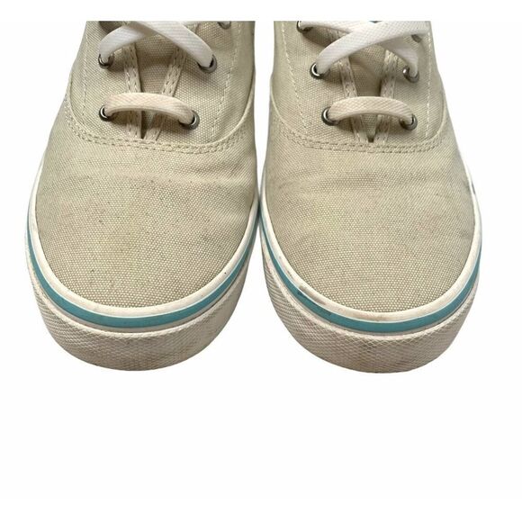 Sperry Top Sider Femmes Cream Lace Up Sneaker 8 - Picture 5 of 9